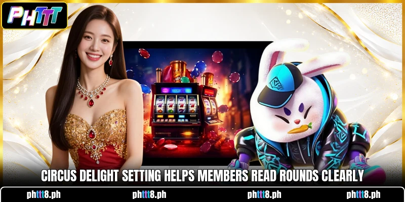 Circus Delight setting helps members read rounds clearly Circus Delight setting helps members read rounds clearly