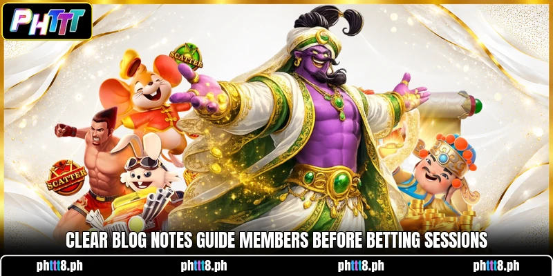 Clear blog notes guide members before betting sessions Clear blog notes guide members before betting sessions
