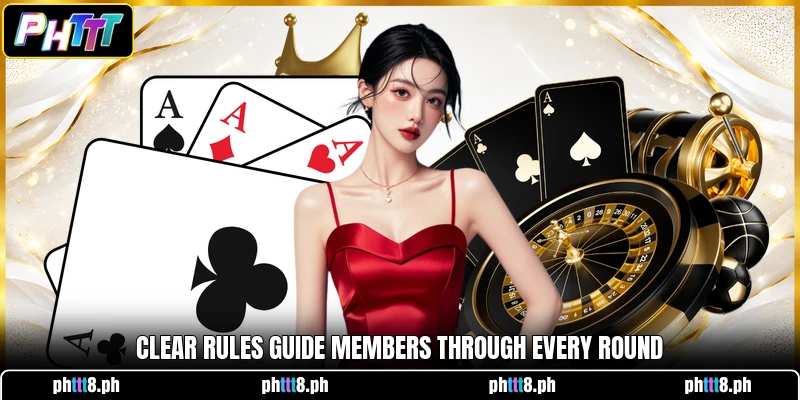 Clear rules guide members through every round