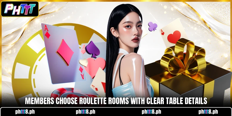 Members choose roulette rooms with clear table details