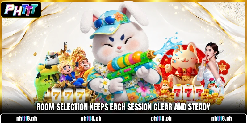 Room selection keeps each session clear and steady Room selection keeps each session clear and steady
