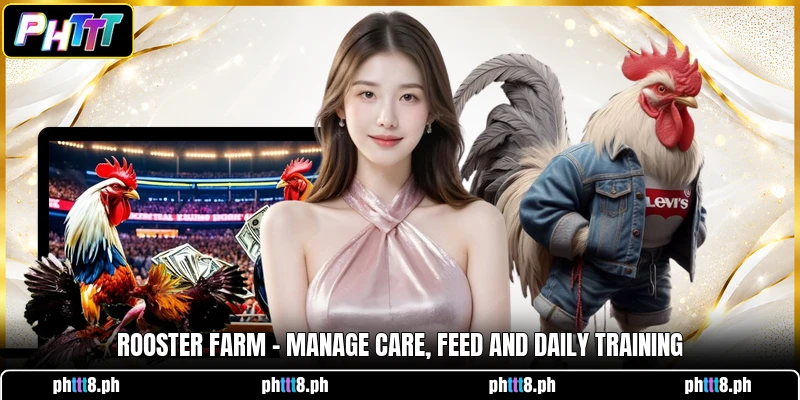 Rooster Farm - Manage Care, Feed And Daily Training